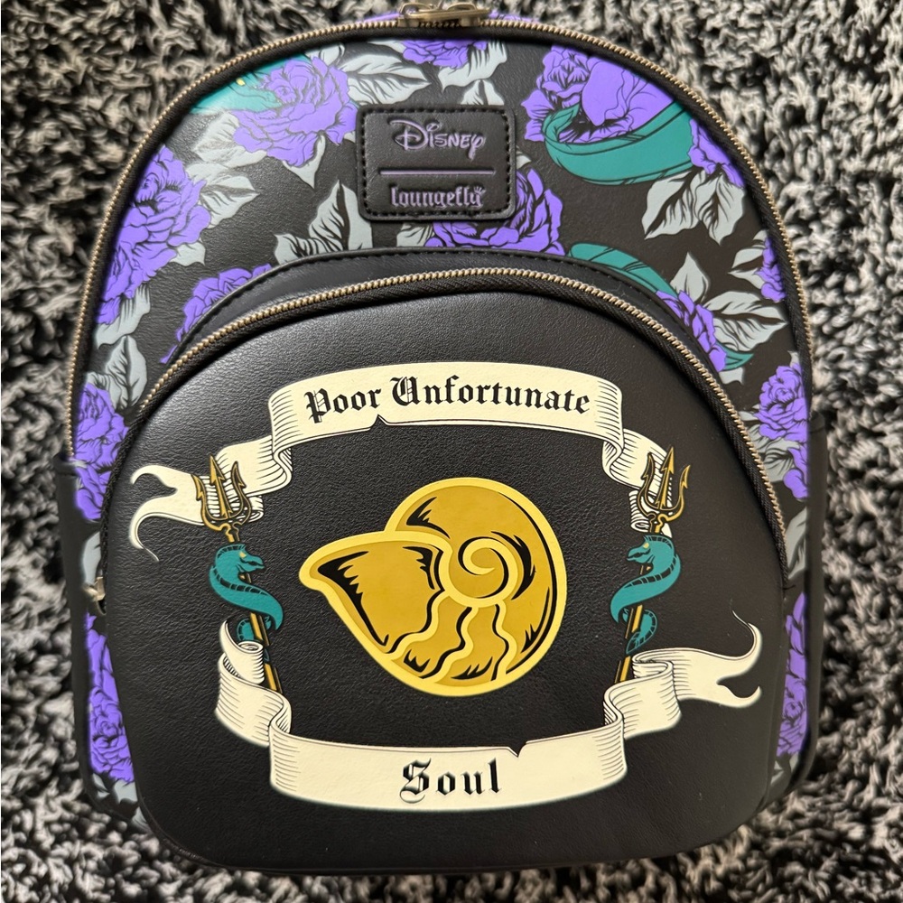 Loungefly Disney The Little Mermaid Ursula
Floral Mini Backpack